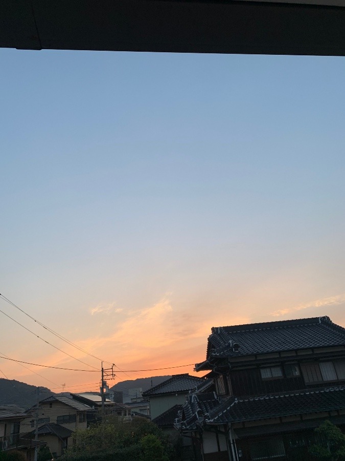 今朝の空