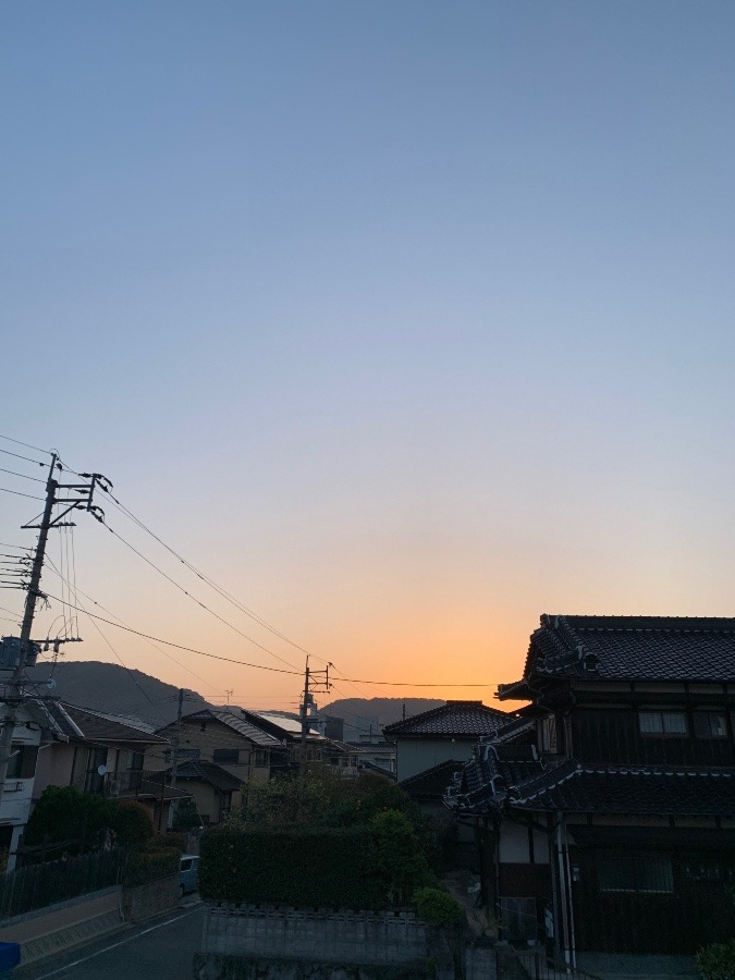 今朝の空