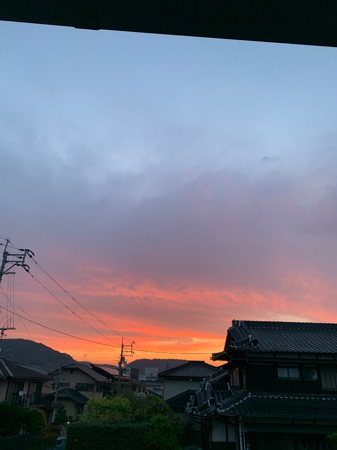 今朝の空