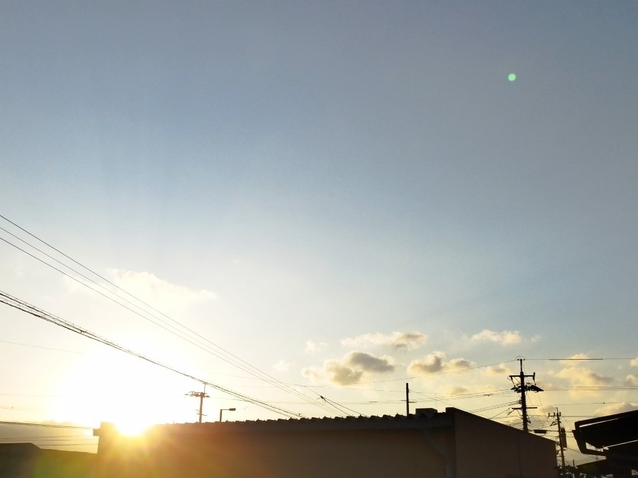 都城市（2023/4/3）今朝は晴れてます😊↗️（東の空）②