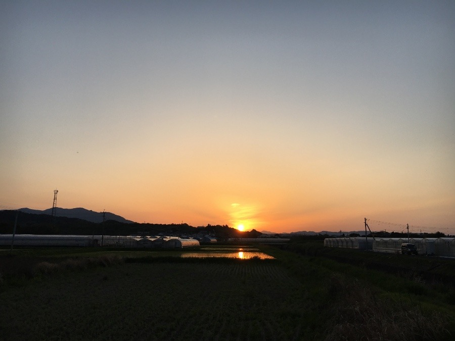 ⭕️ 夕焼け、(^O^)