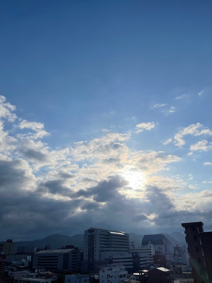 今朝の空  1