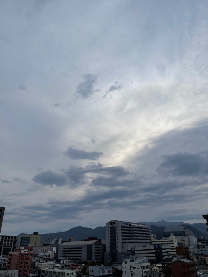 今朝の空  1