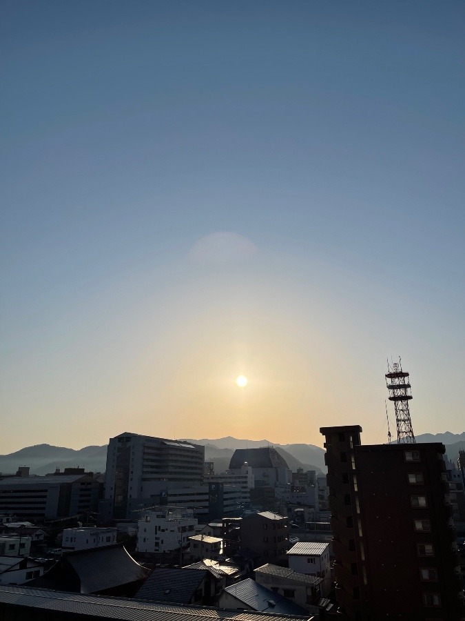 今朝の空  1