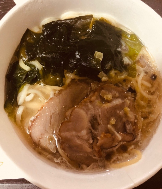 蛤風味のラーメン