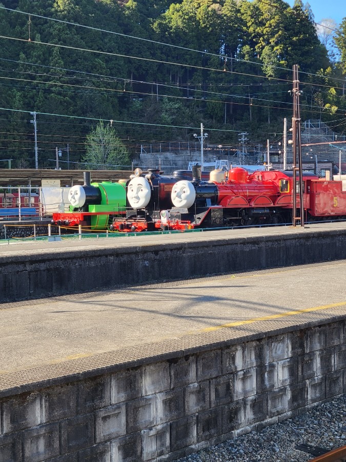 大井川鐵道千頭駅構内の展示場には