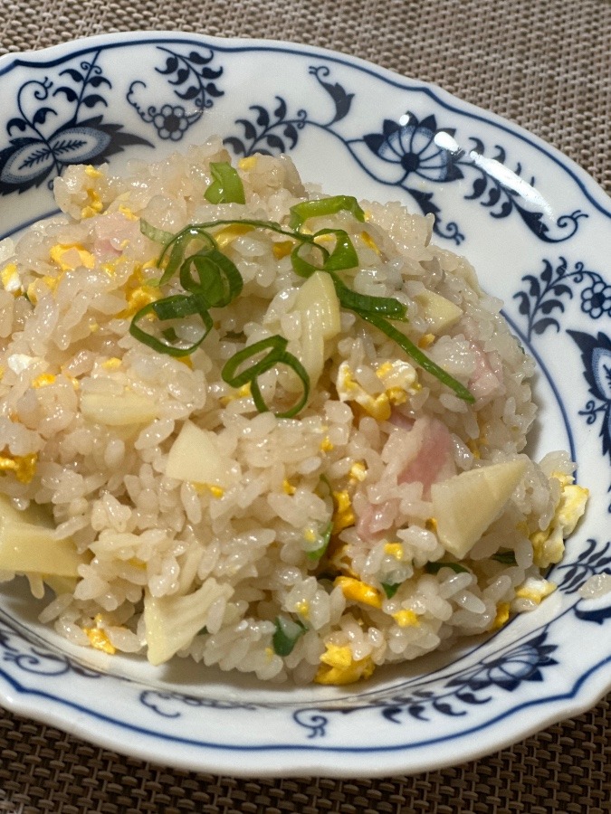 タケノコで炊飯器パラパラチャーハン