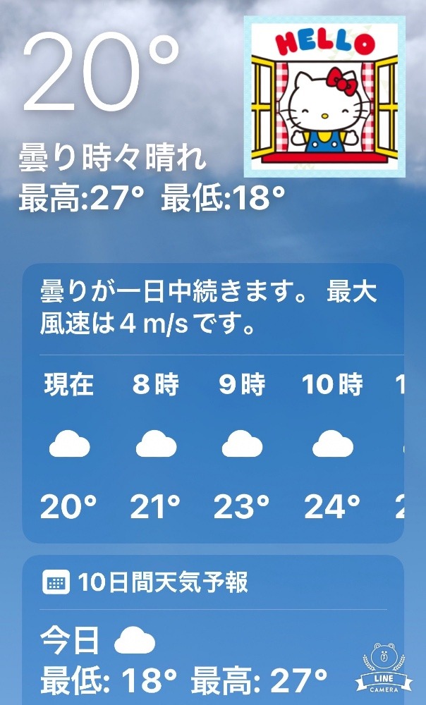 今朝の天気❣️