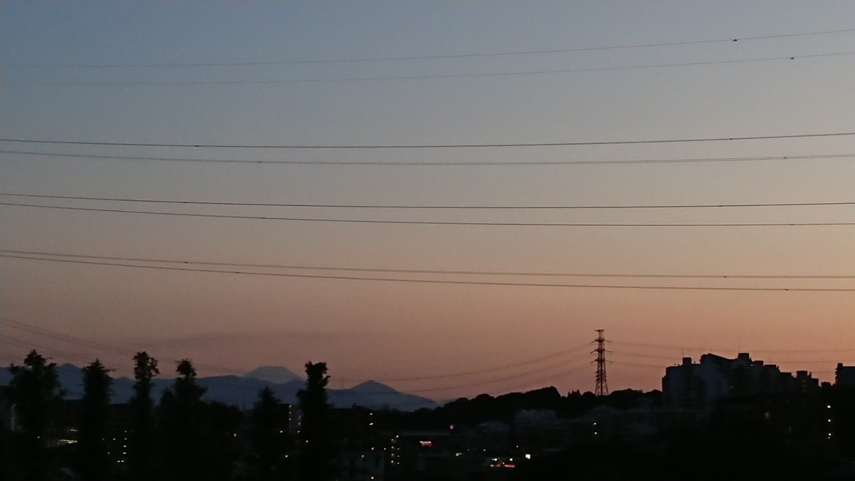 夕方の富士山🗻