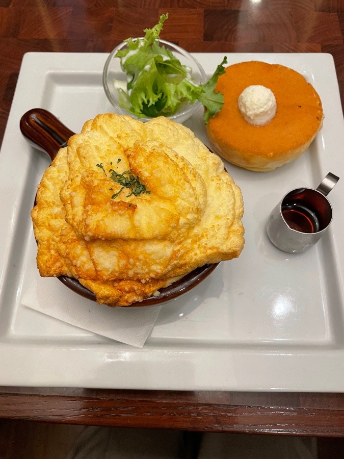 釜焼きふわふわスフレドリア🍽️