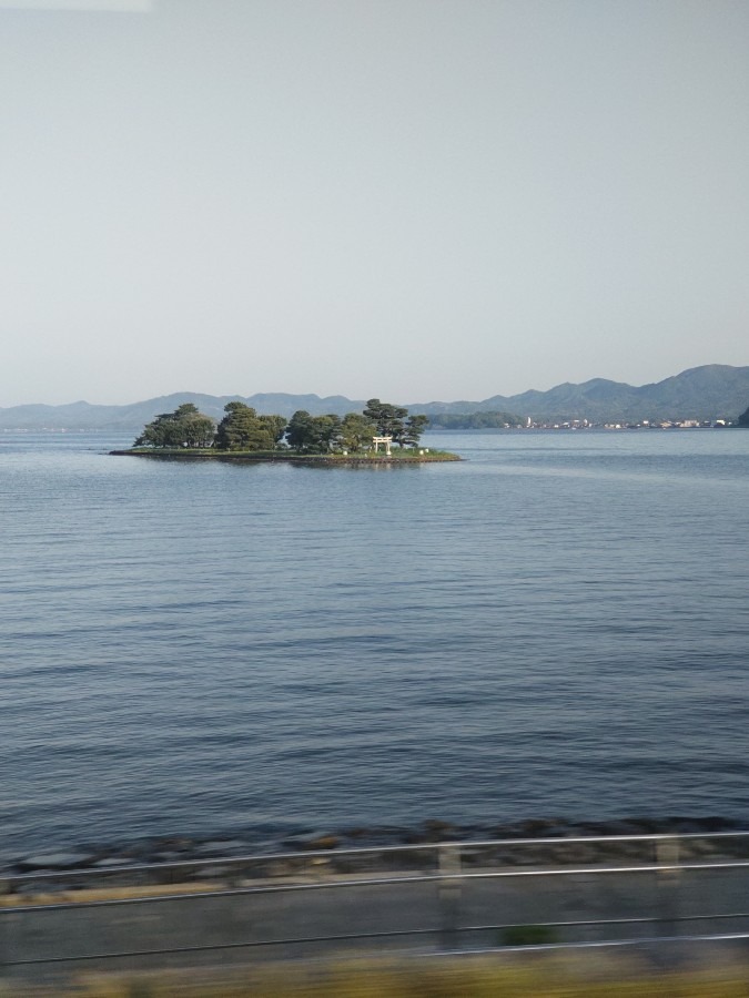 今日の宍道湖と嫁ヶ島