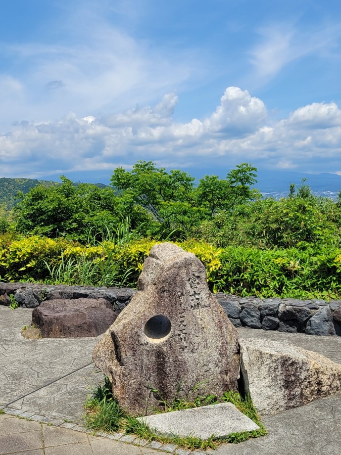 富士川サービスエリア(下り)覗き穴から見る富士山