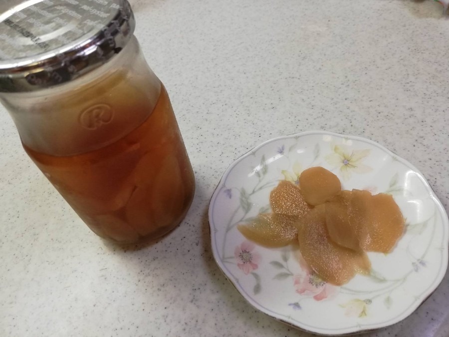 手作り新生姜の甘酢漬け