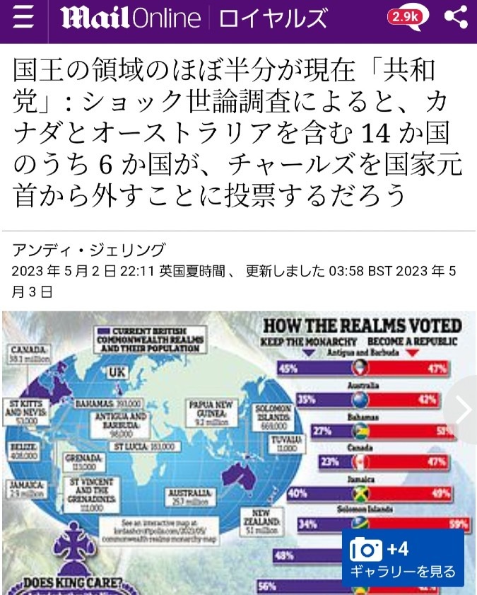 ㊗️君主制の終焉へ‼️GESARA法の１つです✨