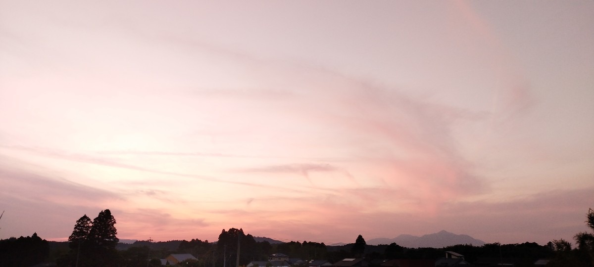 都城市（2023/5/10）今日の夕焼け😊↗️（西の空）