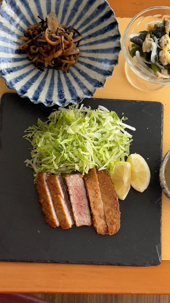 お麩をパン粉にして、マグロカツ🍋