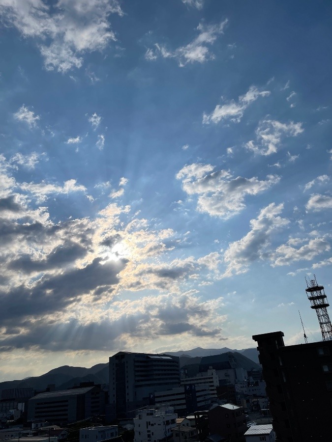 今朝の空  1