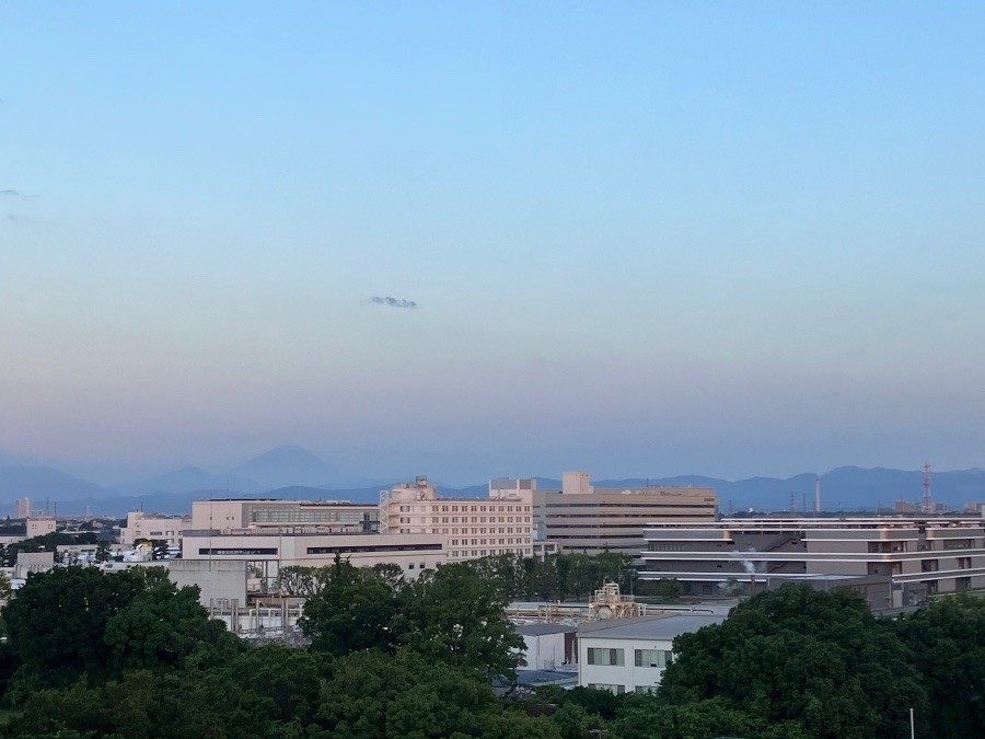 今朝の富士山