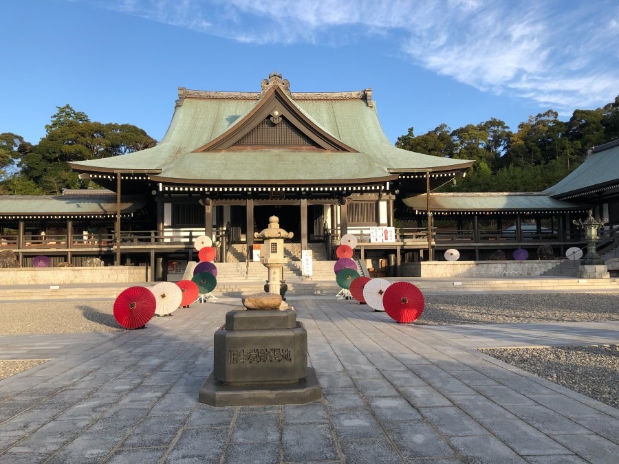 法多山尊永寺　和傘アート　2022