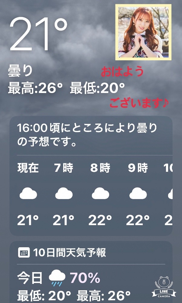 今朝の天気❣️