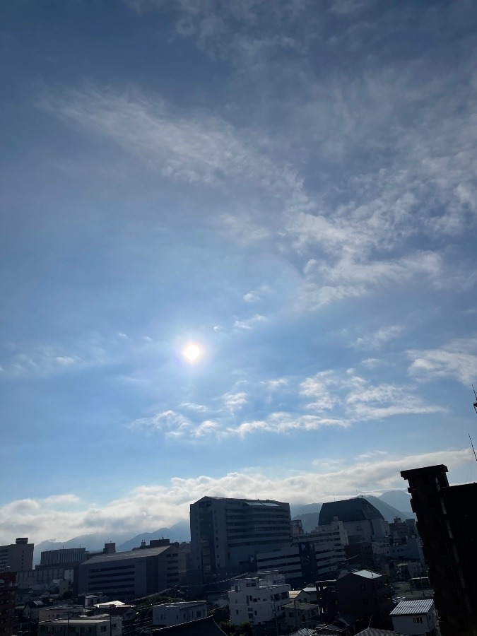 今朝の空  1