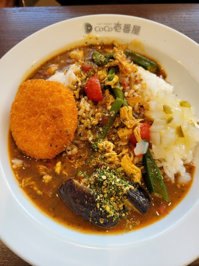 CoCo壱大井川店で同僚が食べたカレー