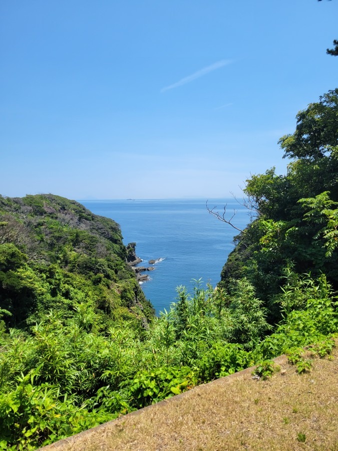 伊豆半島最南端にある石廊崎オーシャンパークからの眺め