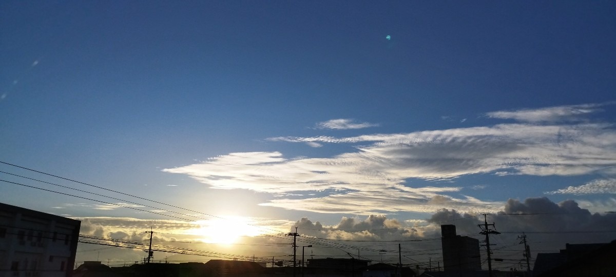 都城市（2023/8/29）今朝は晴れ😊（東の空）③