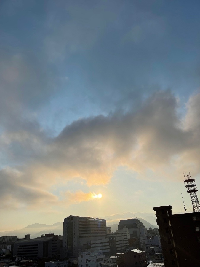 今朝の空