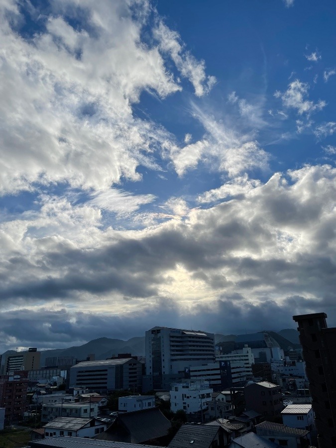 今朝の空  1