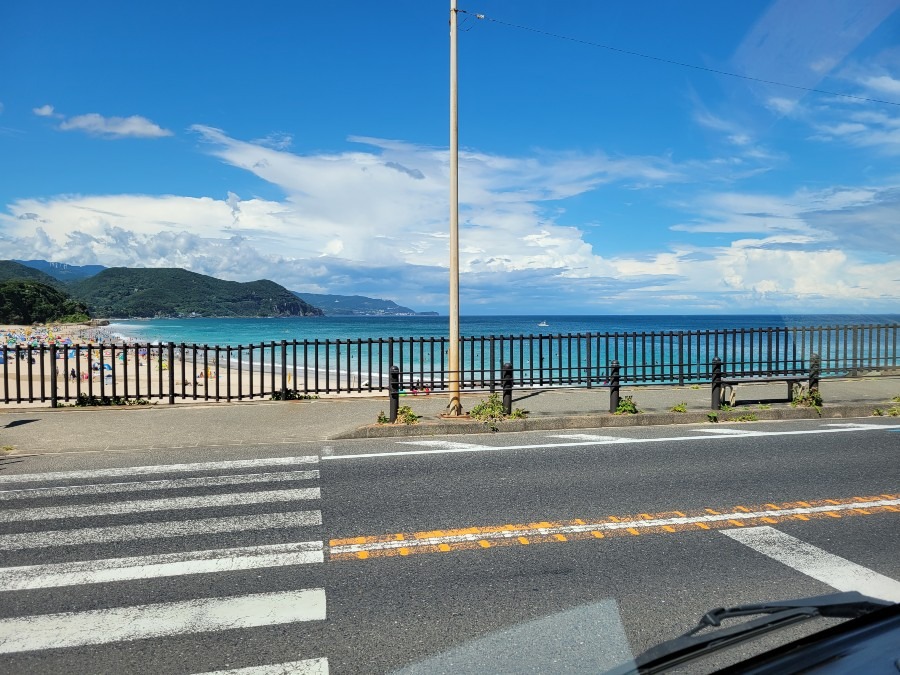 昨日の白浜海水浴場