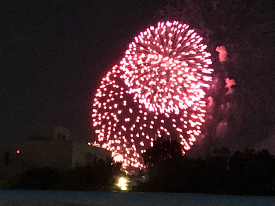 環水公園から見た花火✨✨