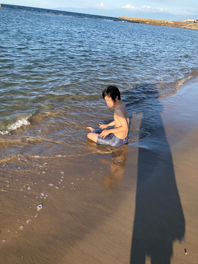 今年５回目の海水浴