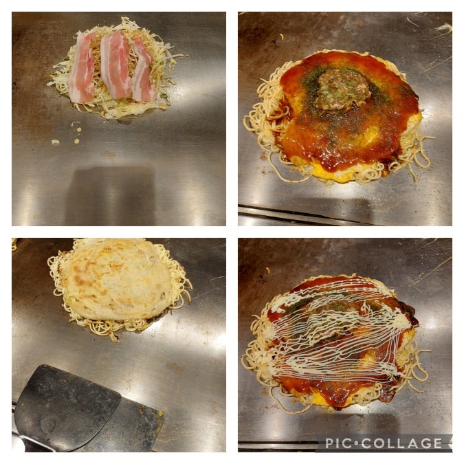 お好み焼き作り体験