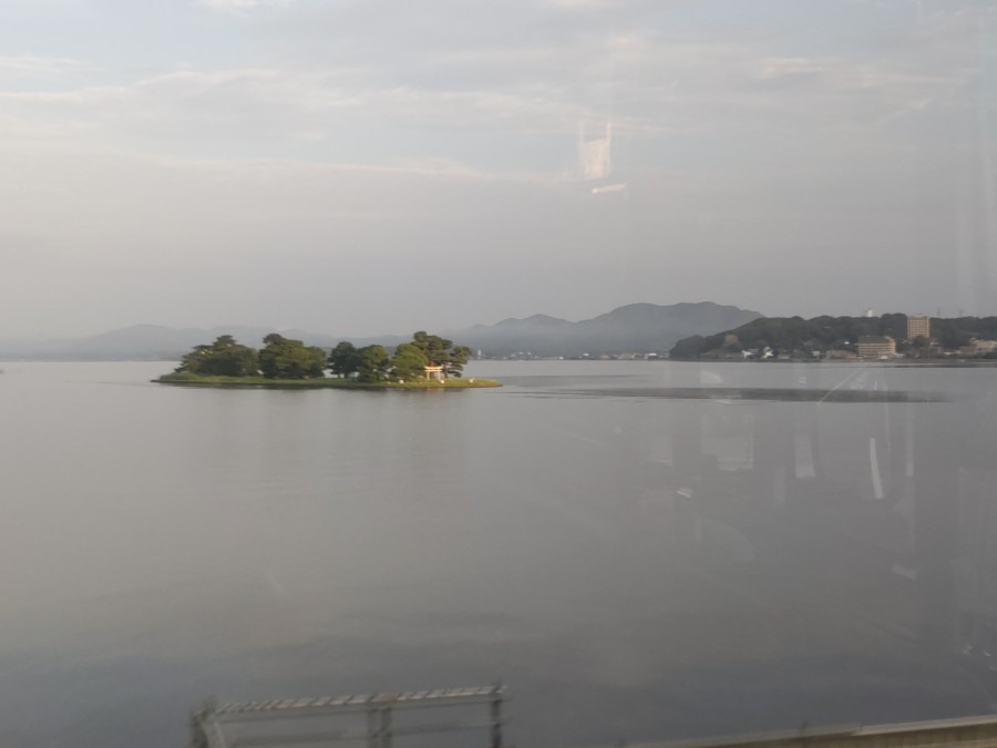 今朝の嫁ヶ島（松江・宍道湖）