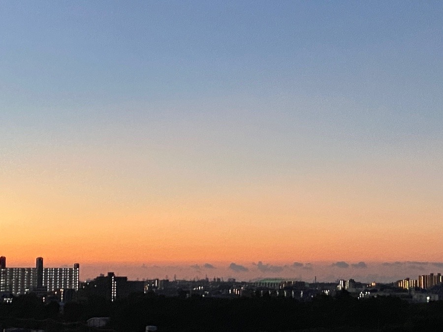 今朝の富士山と同じ時間帯