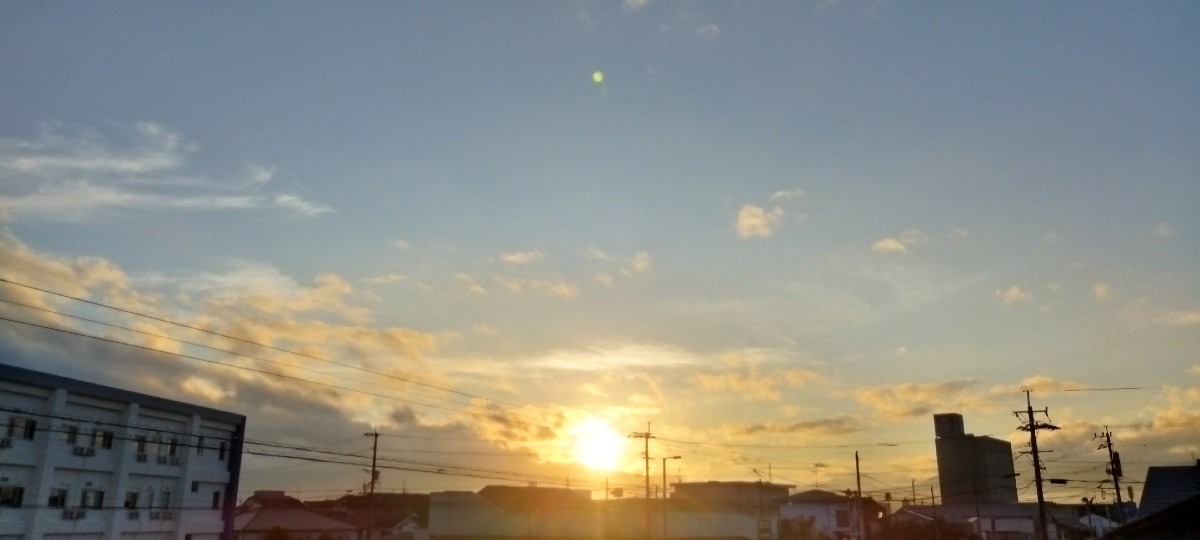 都城市（2023/9/12）今朝は晴れ😊（東の空）②