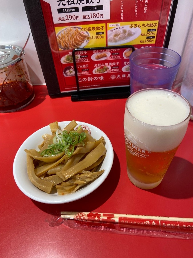 ぼっち餃子＆ビール