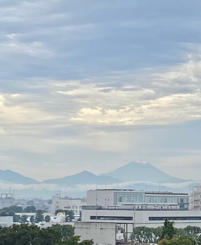 今朝の富士山