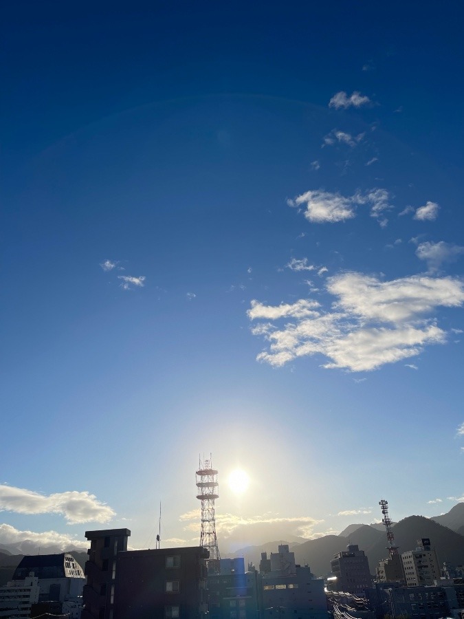 今朝の空