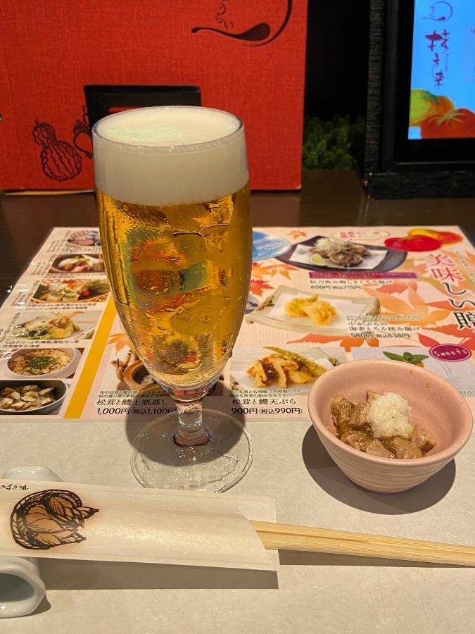 お仕事の終わりは、やっぱりこれですね　ビール