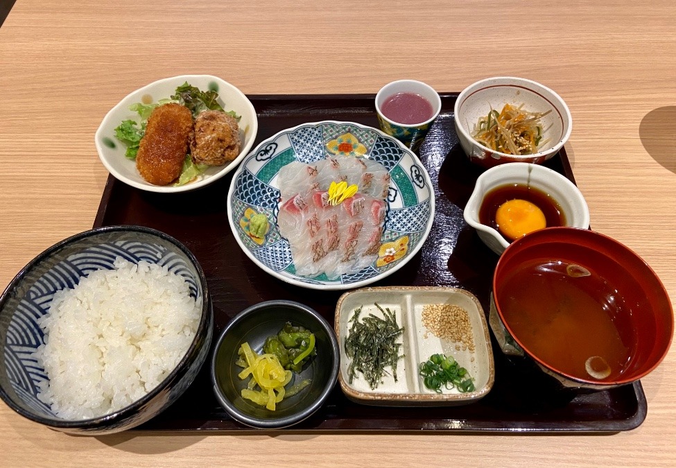 本日のランチ　宇和島流　鯛めし膳