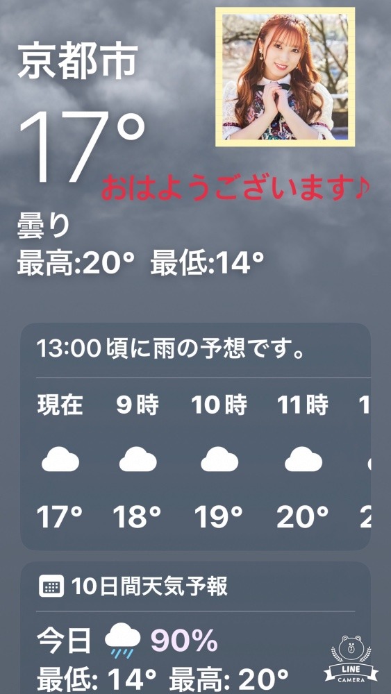 今朝の天気❣️