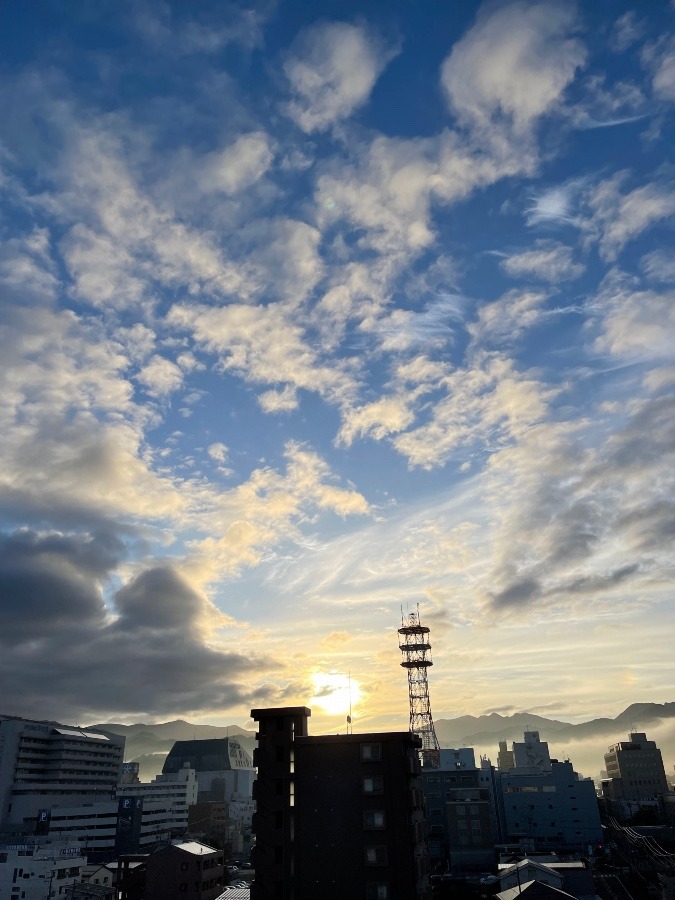 今朝の空