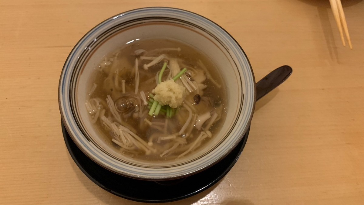 海老芋の茸餡掛け