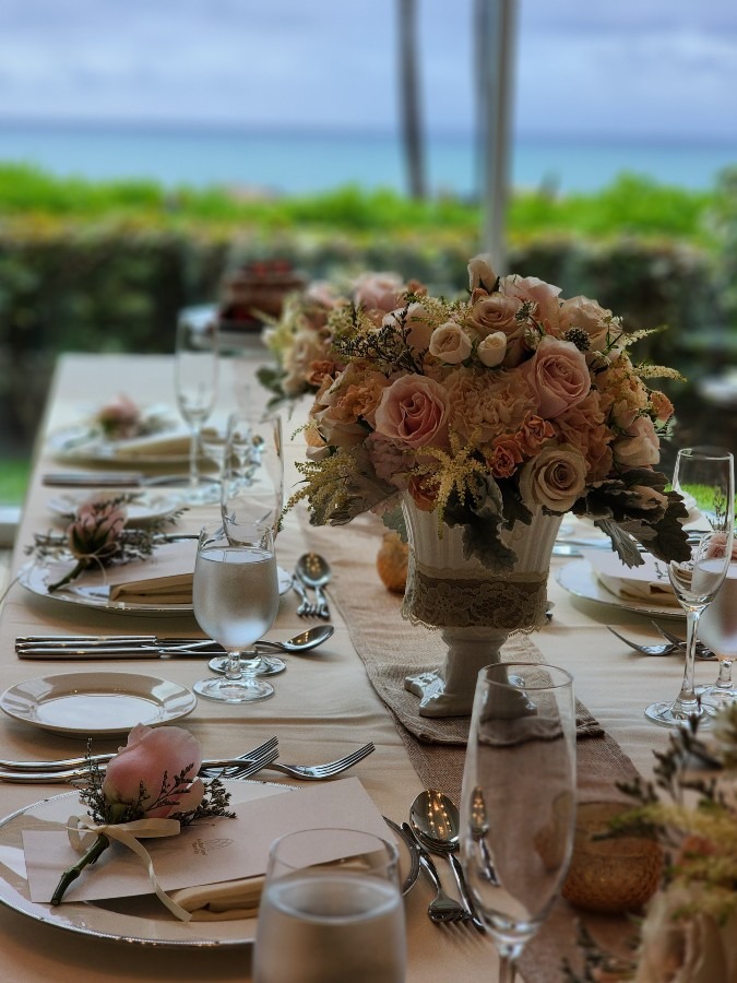 Wedding Ceremony Reception at Ko Olina Villa