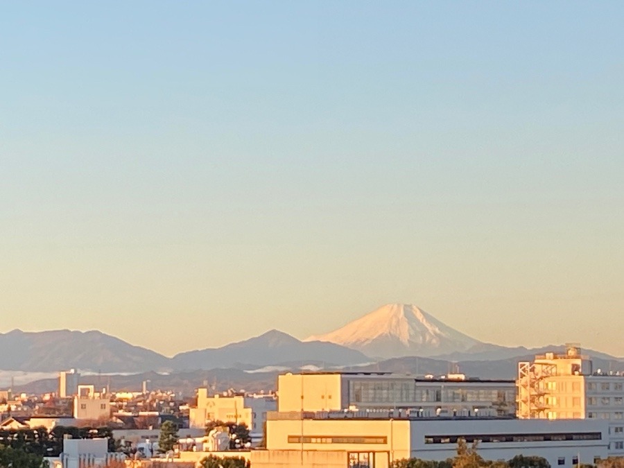 今朝の富士山