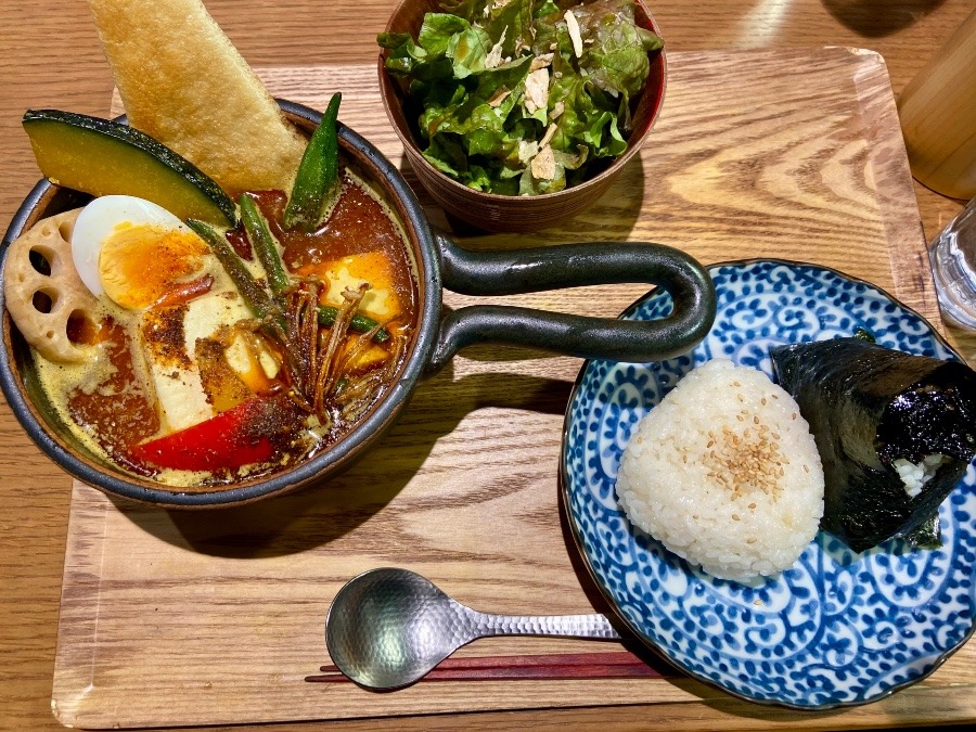 焼き豆腐と野菜のスープカレー　2辛