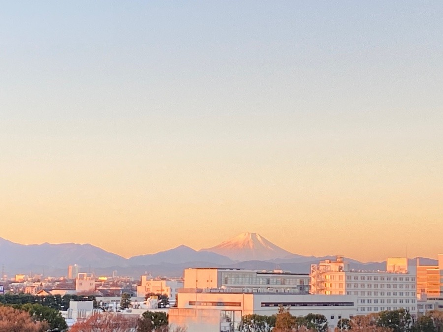 今朝の富士山