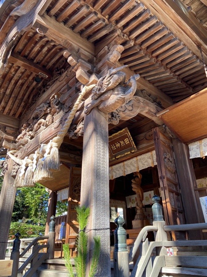 田無神社　五龍神　昇り龍